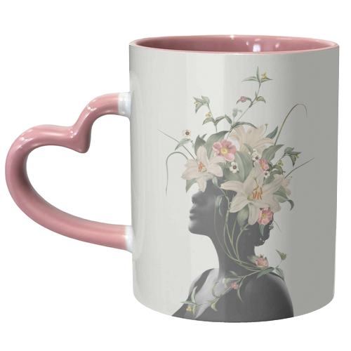 Lily Flower - unique mug by Frida Floral Studio