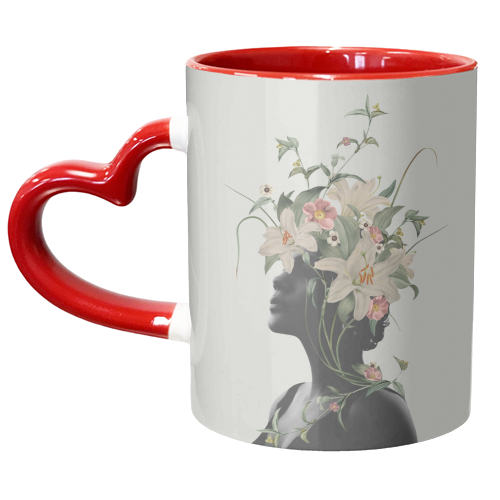 Lily Flower - unique mug by Frida Floral Studio
