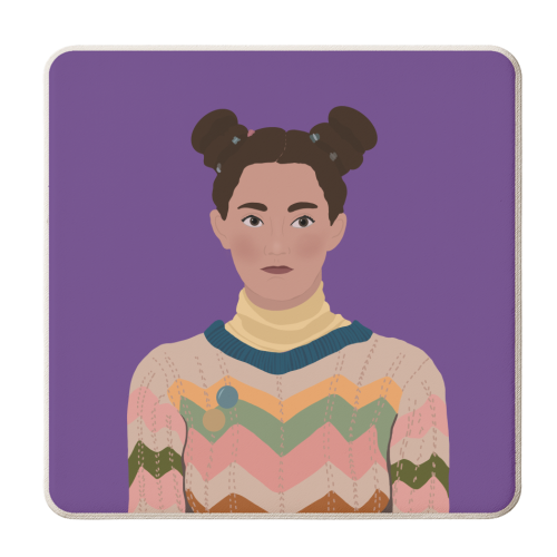 Lily Sex Education - personalised beer coaster by Rock and Rose Creative