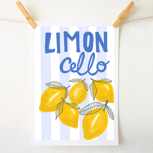 Limon Cello - A1 - A4 art print by The Boy and the Bear