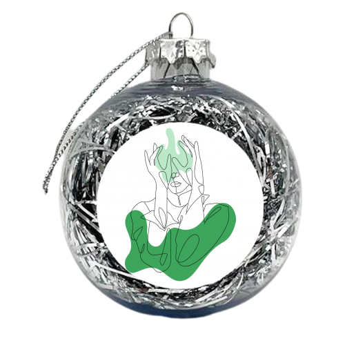 line art woman ii - xmas bauble by Anastasios Konstantinidis