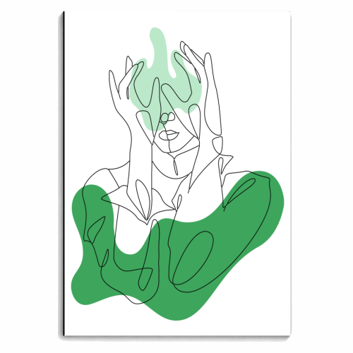 line art woman ii - personalised A4, A5, A6 notebook by Anastasios Konstantinidis