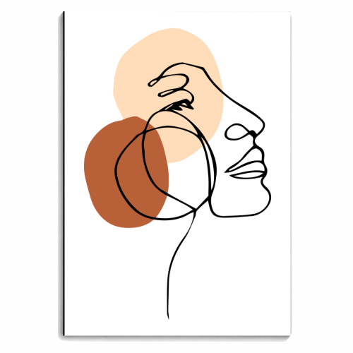 line art woman - personalised A4, A5, A6 notebook by Anastasios Konstantinidis