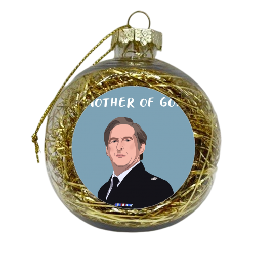 Line of duty Hastings print - xmas bauble by The Girl Next Draw