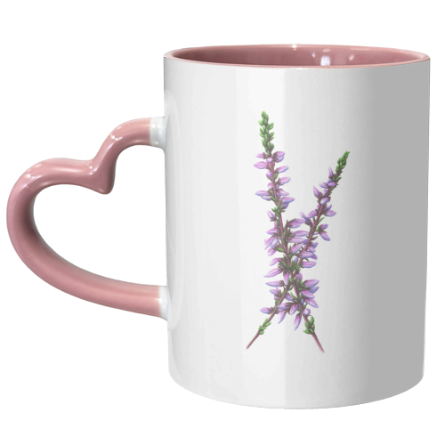 Ling Heather - unique mug by She Walks She Paints