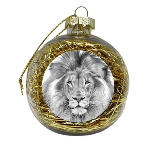 Lion - xmas bauble by Joe Taylor
