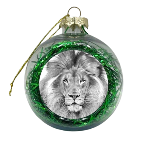 Lion - xmas bauble by Joe Taylor