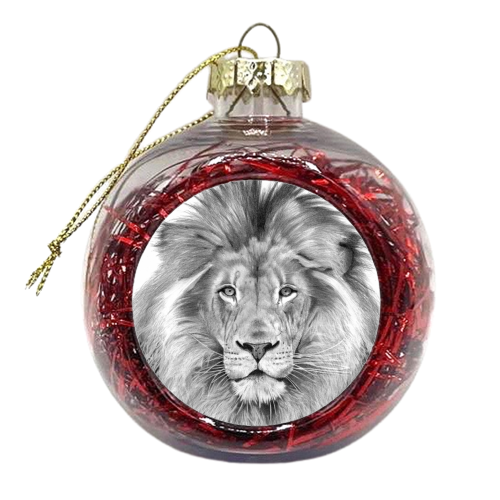Lion - xmas bauble by Joe Taylor