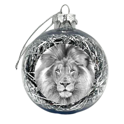 Lion - xmas bauble by Joe Taylor