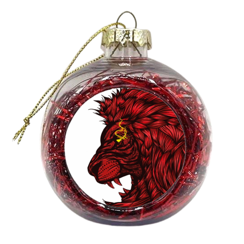 Lion - xmas bauble by Sam Mayle