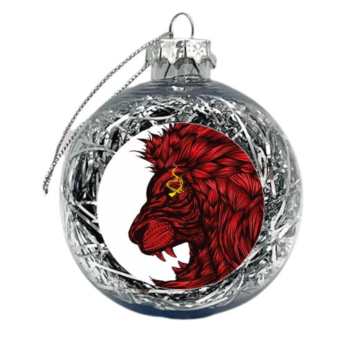Lion - xmas bauble by Sam Mayle