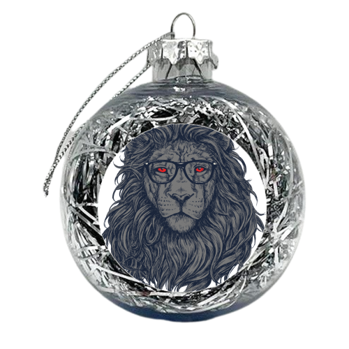 Lion Redeye - xmas bauble by Matthew Cheetham