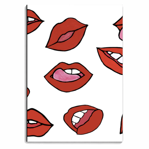 Lip Smackingly Good - personalised A4, A5, A6 notebook by FunkyAdi.com