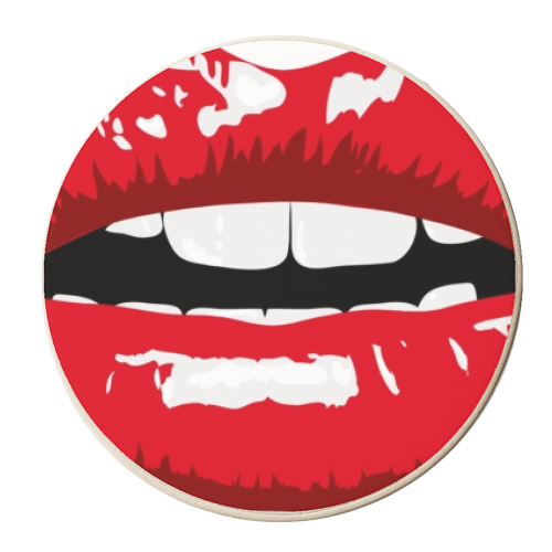 LIPS - personalised beer coaster by Wallace Elizabeth