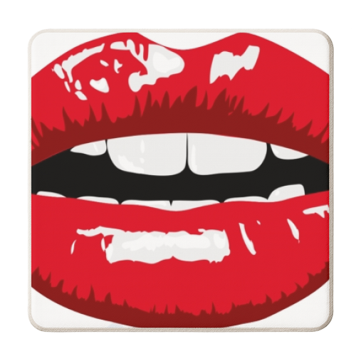 LIPS - personalised beer coaster by Wallace Elizabeth