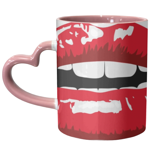 LIPS - unique mug by Wallace Elizabeth