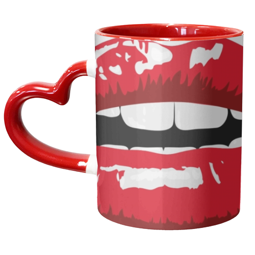 LIPS - unique mug by Wallace Elizabeth