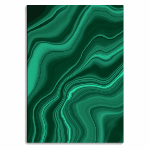 Liquid Malachite Dream #1 #gem #decor #art - personalised A4, A5, A6 notebook by Anita Bella Jantz