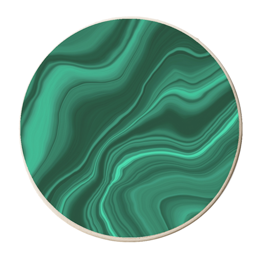 Liquid Malachite Dream #1 #gem #decor #art - personalised beer coaster by Anita Bella Jantz