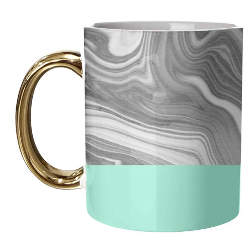 Liquid Sea - unique mug by EMANUELA CARRATONI