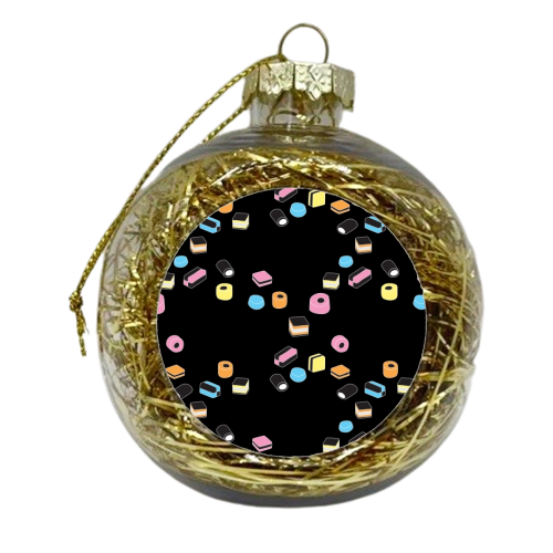 Liquorice Allsorts - xmas bauble by Stephanie Komen