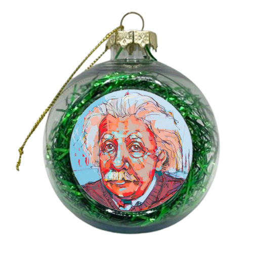 Listening Albert - xmas bauble by Laura Selevos