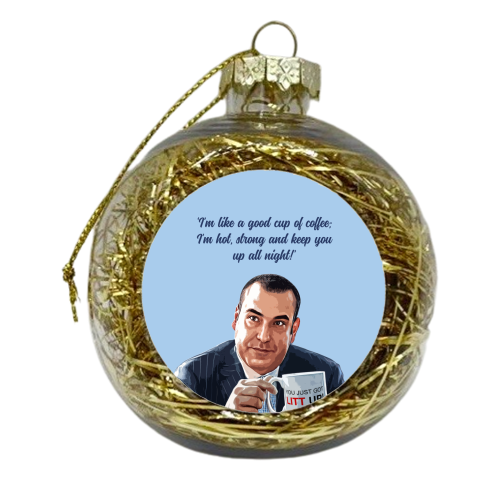 LITT COFFEE - xmas bauble by DOLLY WOLFE