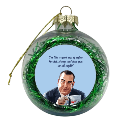 LITT COFFEE - xmas bauble by DOLLY WOLFE