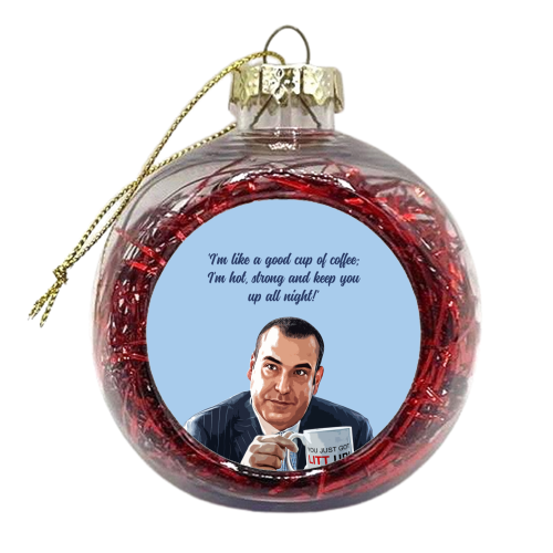 LITT COFFEE - xmas bauble by DOLLY WOLFE