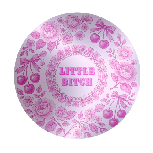 Little Bitch - Circle Sticker by Lilly Rose