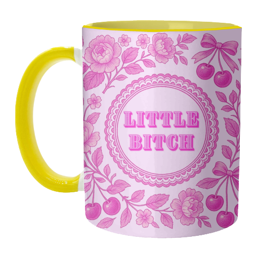 Little Bitch - unique mug by Lilly Rose