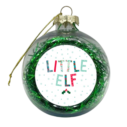 Little Elf - xmas bauble by The Boy and the Bear