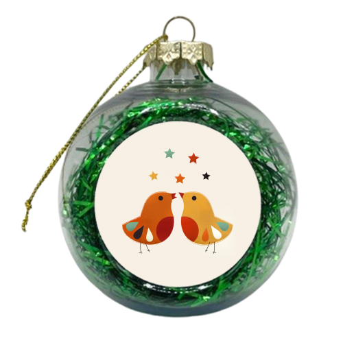 Little Festive Birds - xmas bauble by Ania Wieclaw