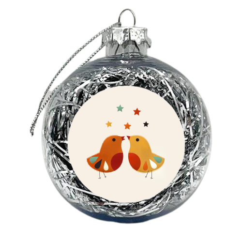 Little Festive Birds - xmas bauble by Ania Wieclaw