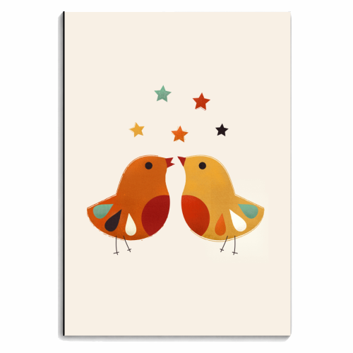 Little Festive Birds - personalised A4, A5, A6 notebook by Ania Wieclaw