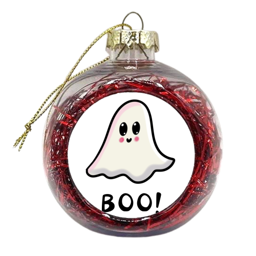 Little Ghosties - xmas bauble by PixieDrew