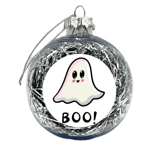 Little Ghosties - xmas bauble by PixieDrew