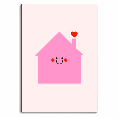 Little Love House - personalised A4, A5, A6 notebook by Adam Regester