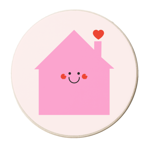 Little Love House - personalised beer coaster by Adam Regester