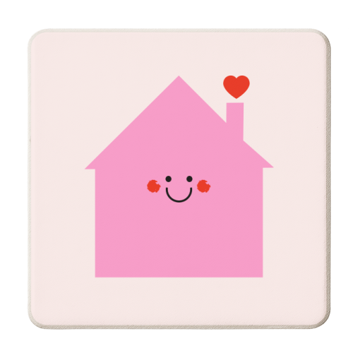 Little Love House - personalised beer coaster by Adam Regester