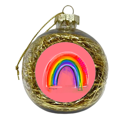 Little Rainbow - xmas bauble by Beverley Rae