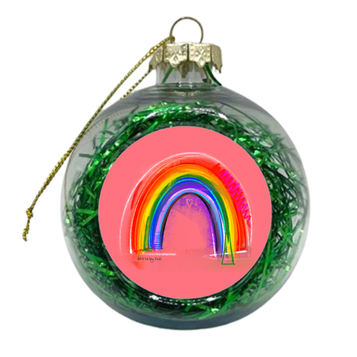 Little Rainbow - xmas bauble by Beverley Rae