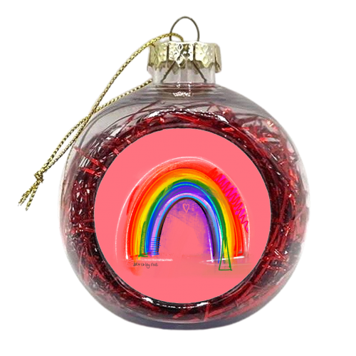 Little Rainbow - xmas bauble by Beverley Rae