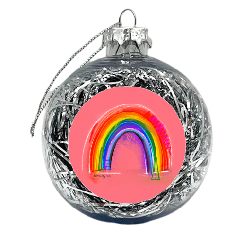 Little Rainbow - xmas bauble by Beverley Rae