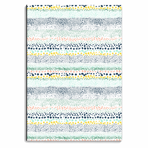 Little Textured Dots White - personalised A4, A5, A6 notebook by Ninola Design