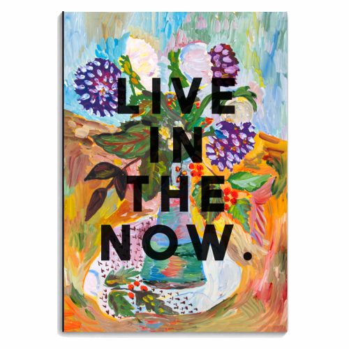 Live In The Now - personalised A4, A5, A6 notebook by The 13 Prints