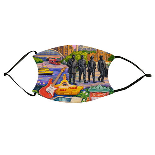 Liverpool Collage - face cover mask by AP
