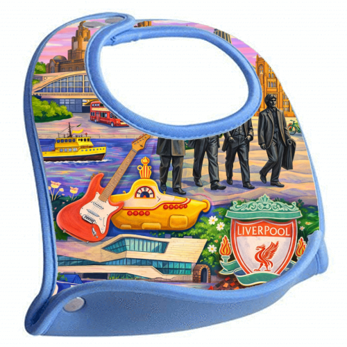 Liverpool Collage - feeding bib by AP
