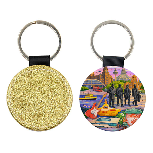 Liverpool Collage - keyring by AP