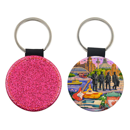 Liverpool Collage - keyring by AP